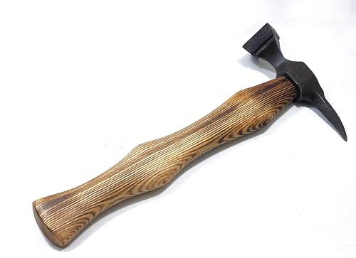 17-Inch Vikings Hammer Spike with High Carbon Steel Head & Ash Wood Handle – Multi-Purpose Camping Axe with Hammer & Spike, Includes Leather Axe Holder war Hammer by Generic - Image 4