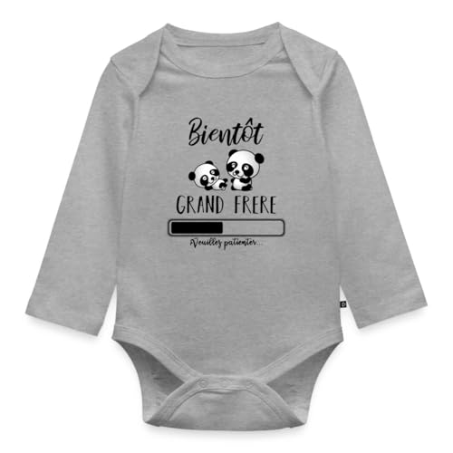 Body grand frère manches longues en coton bio pour bébé