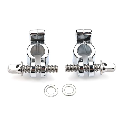 Greabuy 2Pcs Convenient Drum Clamp Connector Drum Set Mounting Clamps Replacement Hardware Percussion Instrument Cymbals Clamp