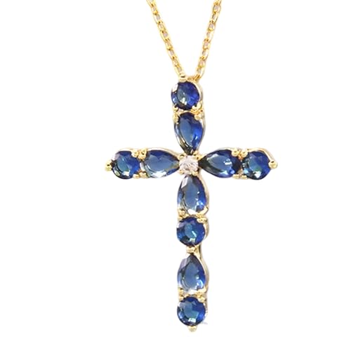 Collier croix avec Jésus pendentif strass et tour de cou élégant