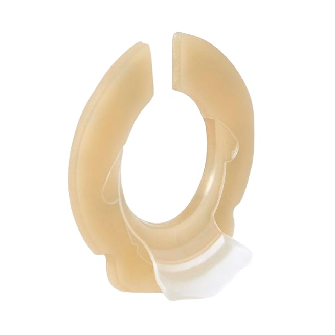 Ostomy Barrier Rings with L-shapped Output Direction Spout, Ostomy Stoma Rings with L-shapped Groove, Ostomy Supplies,Colostomy Supplies,4 Pcs/Pack (2mm Thickness, Diameter : 1.9 Inches)