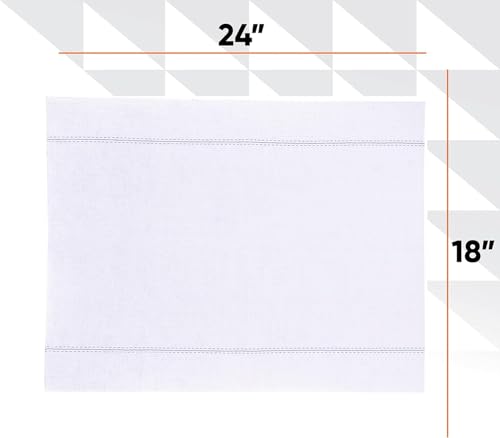 Image of Superio Squeegee Mopping Towel Floor Cloth White Cloth for Cuban Style Mop, Israeli Sponga, Kitchen, Bathroom Cleaning, Tile, Stone, Wood, Floor Washing, Drying Towel -18 inchx24 inch, 3 Pack