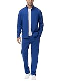 Photo Gallery bgowatu tute da uomo 2 pezzi tuta sportiva da corsa per uomo full zip giacche atletiche e pantaloni abiti, blu reale, xxx-large Photo Gallery bgowatu tute da uomo 2 pezzi tuta sportiva da corsa per uomo full zip giacche atletiche e pantaloni abiti, blu reale, xxx-large