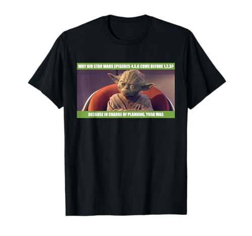 T-shirt Star Wars Yoda cadeau original anniversaire humour de l'espace