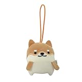 モリサカグローバル ペタモン マスコット しばいぬ 5.5×2.5×6.5cm アニマル 動物 柴犬 ストラップ チャーム かわいい ぬいぐるみ お出かけ ぬい撮り バッグやリュックに PETA-0011