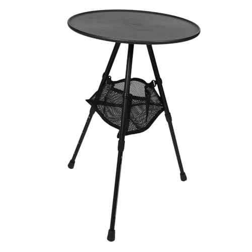 SOIMISS Mesa Portátil para Camping de Aleación de Aluminio Mesa Exterior Ligera y con Almacenamiento Fácil para Picnic Playa y Senderismo