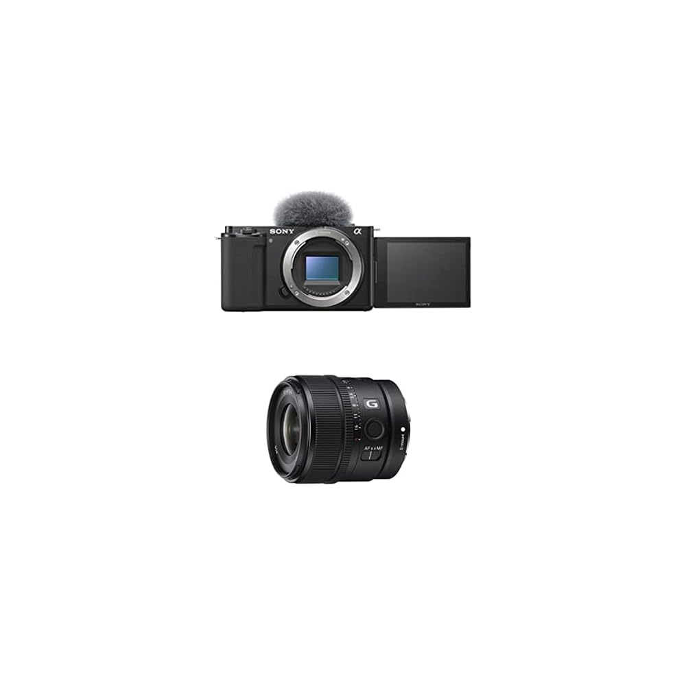 Sony Alpha ZVE10 Compact Vlog Camera with Interchangeable Lens Black in Cambodia at KHR