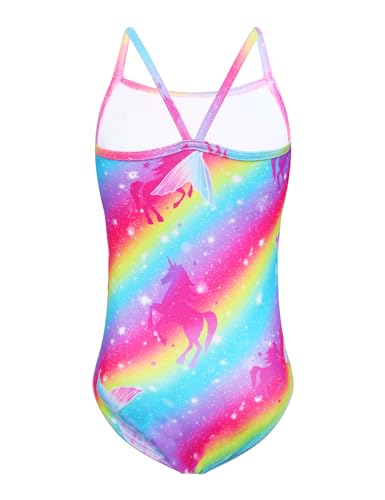 Image of Snowheart Girls Swimsuit One-Piece Bathing Suits Multicolor Kids Sport Summer Beach Swimwear for 2-12 Years Old