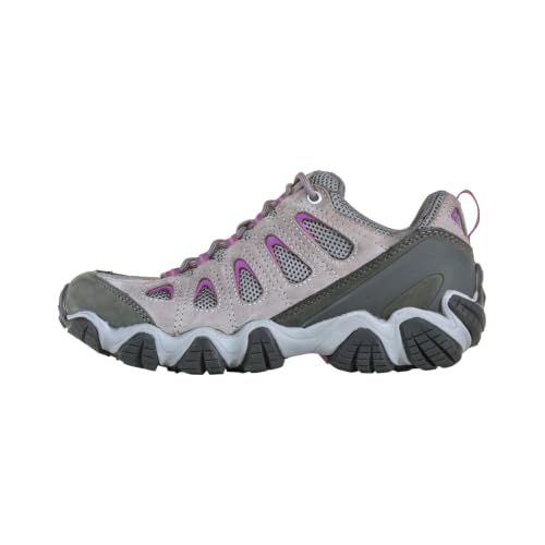 Oboz Women's Sawtooth II Low B-Dry, Pewter/Violet, 10.5