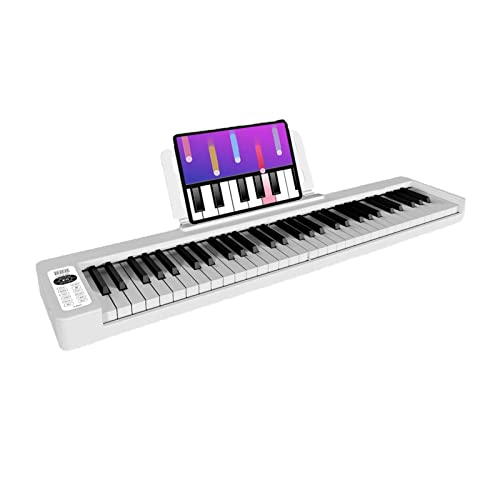 Piano Pliant Piano Électrique Portable Pleine Grandeur Grain De Bois Tactile 61 Touches Piano Numérique Rechargeable Avec Haut-Parleur Bluetooth MIDI for Débutants (Color : White) - Les Beatles, Paul McCartney, John Lennon, RIngo Starr, George Harrison Piano Pliant Piano Électrique Portable Pleine Grandeur Grain De Bois Tactile 61 Touches Piano Numérique Rechargeable Avec Haut-Parleur Bluetooth MIDI for Débutants (Color : White)