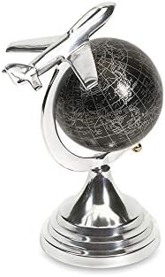 Imax 89417 Hadwin Small Airplane Globe White, 9.75" H