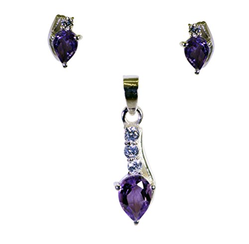 Bijoux améthyste pendentif argent pour tenue élégante