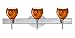 Besa 3SW-560518-CR Contemporary Modern Three Light Wall Sconce from Tay Tay Collection in Bronze / Dark Finish,