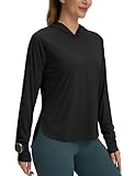 Seamaid Women's UPF 50+ Sun Shirt with Hoodie SPF Long Sleeve UV Protection Shirts Sun Protection Clothing Hiking Fishing Outdoor Lightweight Black M new