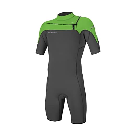 O'Neill Neoprenanzug Hammer 2mm Chest Zip S/S Spring GRAPHITE/GRAPHITE/DAYGLO XS