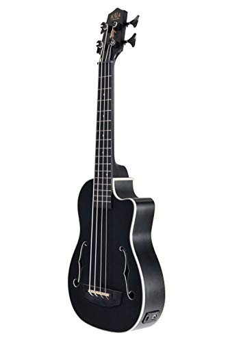 Kala Journeyman Ubass Preto U-Bass Mogno Com Gig Bag - Novo Preto Fosco