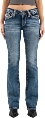 Rock Revival - Womens Yui RP9116B296 Bootcut Jeans, Color Denim, Size: 29