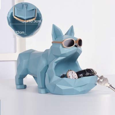Anncus Nordic Origami Bulldog Candy Box Decoration Lucky Dog Creative Entrance Concealer Disk Door Shoe Cabinet Key Storage