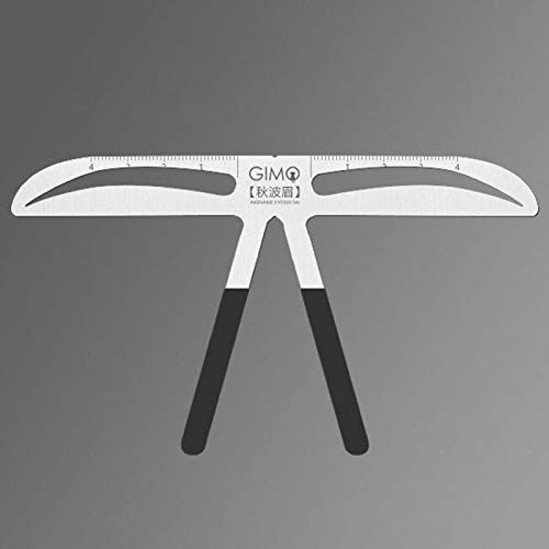 Outil de maquillage 3D - Gabarit d'équilibre - Pochoir - Beauté - Tatouage - Règle pour sourcils - Ondes d'automne