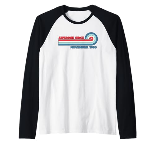 Awesome Since November 1983 Maglia con Maniche Raglan