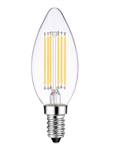 AHUJA INTERNATIONAL Antique Retro E14 Candle Dimmable Vintage Edison Light Bulb 6W Bulb Base E14 for Chandelier,decorative, jhummar, Cafe Lights Bulb Clear Glass (Warm &Yellow) (Pack of 1)-picture-29