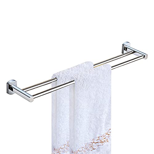 Porte-serviettes bipolaire cuisine et bain support mural argent 550mm