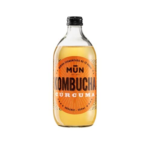 Mün kombucha - Curcuma Kombucha - Boisson au thé vert - 250ml