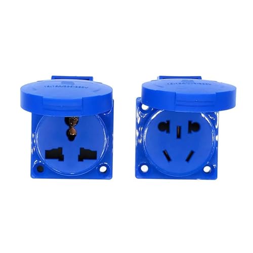 Conector industrial de latón de 3 vías con formato de enchufe europeo resistente 5