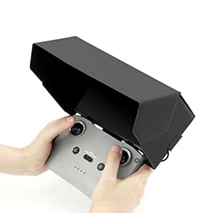 Hensych Foldable Smartphone Hood for Mini 3 Pro/Mavic Air 2/2S/Mini 2/Mavic 3 Drone Remote Controller Cell Phone Monitor Sun Hood Sunshade Cover for Mobile Phones Size Max(190mm*100mm)