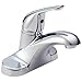 Foundations Single Handle Bathroom Faucet, 4.25 x 6.13 x 4.25 inches, Chrome - Delta B501LF