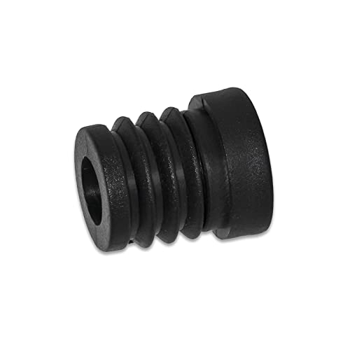 Image of Flyshop Black M6 Threaded Plastic Plugs Round Tube End Caps Tubing Plugs Inserts Furniture Glider 19 mm Diameter 4 Pcs