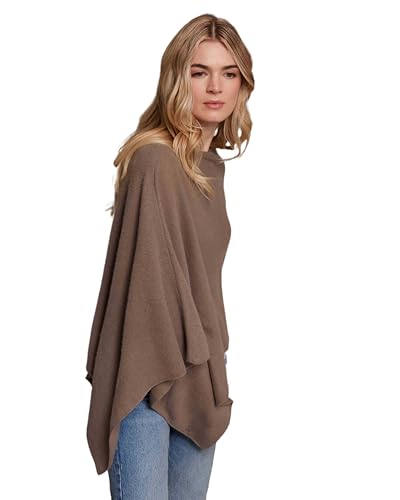 Image of CLAUDIA NICHOLE Womens 100% Cashmere Dress Topper - Cashmere Poncho Wrap