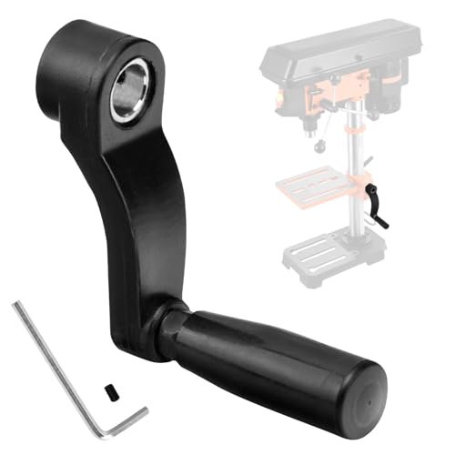 10601009A1 514007742 Drill Press Crank Handle Compatible with Sears Craftsman and Most 9/16" (14mm) Machine Shaft Handle 360° Free Rotation (6" swing diameter)