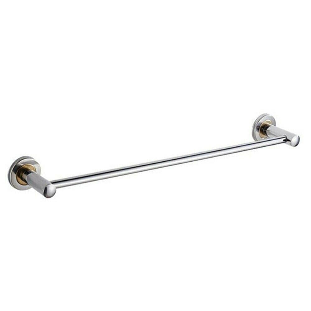 VVW&LIU 40/50cm Useful Toilet Hanger Holder Wall Mount Storage Shelf Towel Rack Bathroom Bar Clothes Holder,50 single towl rail