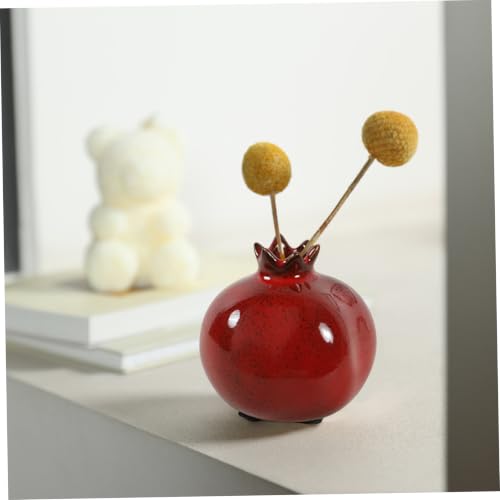 Vase à fleurs mignon en céramique : une idée cadeau originale et rouge