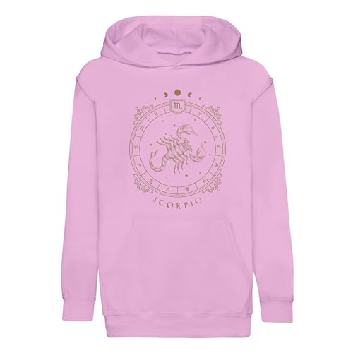 Sweat à capuche enfant Scorpio brodé astrologie céleste