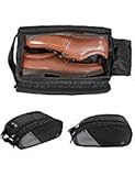 BAGSMART Portable Travel Shoe Bags Gym Sport Sack Organizer Black