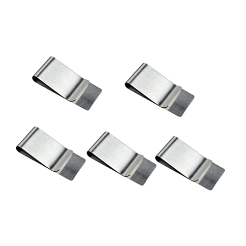 Ipetboom 10 Pcs Stainless Steel Wallet Clips Money Holder for Men Women Money Clips for Cash Vertical Cash Paper Holder Slim Credit