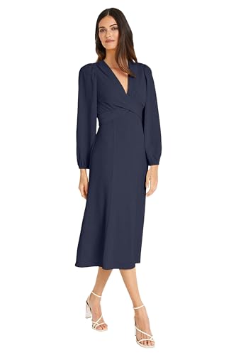 Maggy London Stunning Multi Occasion Twist Empire Waist Midi Women | Long Sleeve Dresses2