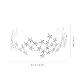 FRCOLOR Sternkrone Geburtstag Hochzeit Sterne Tiara Braut Kopfstück Stern Kristall Tiara Damen Stirnbänder Weihnachten Stern Stirnband Romantische Sternenkrone Fräulein Haarteil Halloween