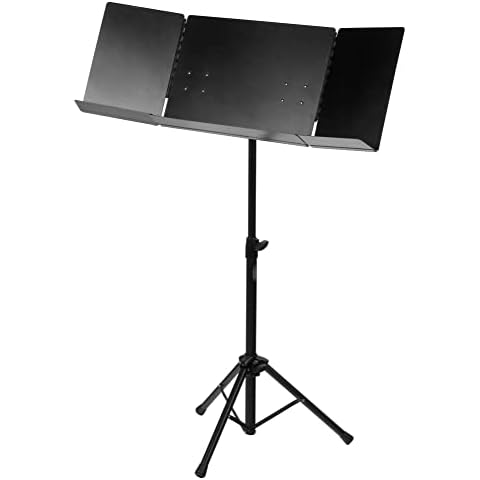 Classic Cantabile Pro Orchestra Music Stand Collapsible Black Cover