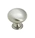 Amerock BP1950H-G10 Knob 1-1/4" Dia. Hollow Solid Brass Satin Nickel Finish 1" Proj. (Set of 10)