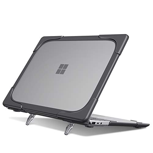 Funda Surface Laptop Go 12.4 gris para teletrabajo con soporte de ordenador