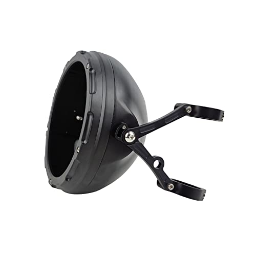 Harpuou 7Inch Cnc Motorcycle Headlight Housing Bucket With Cnc Side Mounting Bracket 36-40Mm Fork Tube Holder Clamps For Motorcycle #TOP6