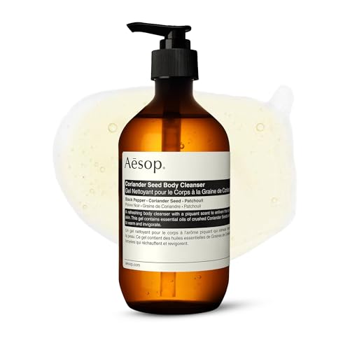 Aesop Coriander Seed Body Cleanser | Low-Foaming Shower Gel with Coriander & Black Pepper Essential Oil Blend to Cleanse & Hydrate Skin | 500 mL / 16.9 oz
