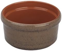 Arcata, Ramekin Rimmed, 6 oz, Chestnut Reactive, Terracotta, 12 per case