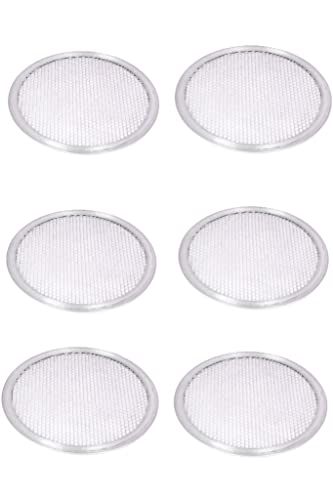 Image of Pizza Mesh /Screen for Commercial Use of Hotels and Restaurant 6 Inches Diameter Alminium Pizza Mesh /Screen - Set of 6 Pieces