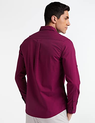 Image of Amazon Brand - Symbol Men's Cotton Shirt | Casual | Plain | Full Sleeve | Summer - Regular Fit (Available in Plus Sizes)