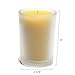 Bluecorn Beeswax 8.5oz 100% Pure Raw Beeswax Glass Candle (Frosted, 1)