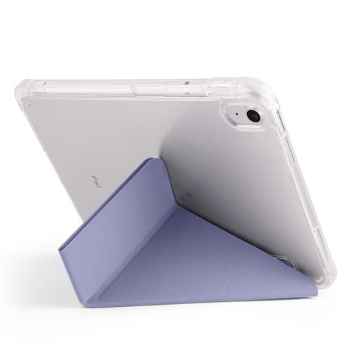 Étui iPad Pro 11 2022 lavande violet en silicone rigide avec support